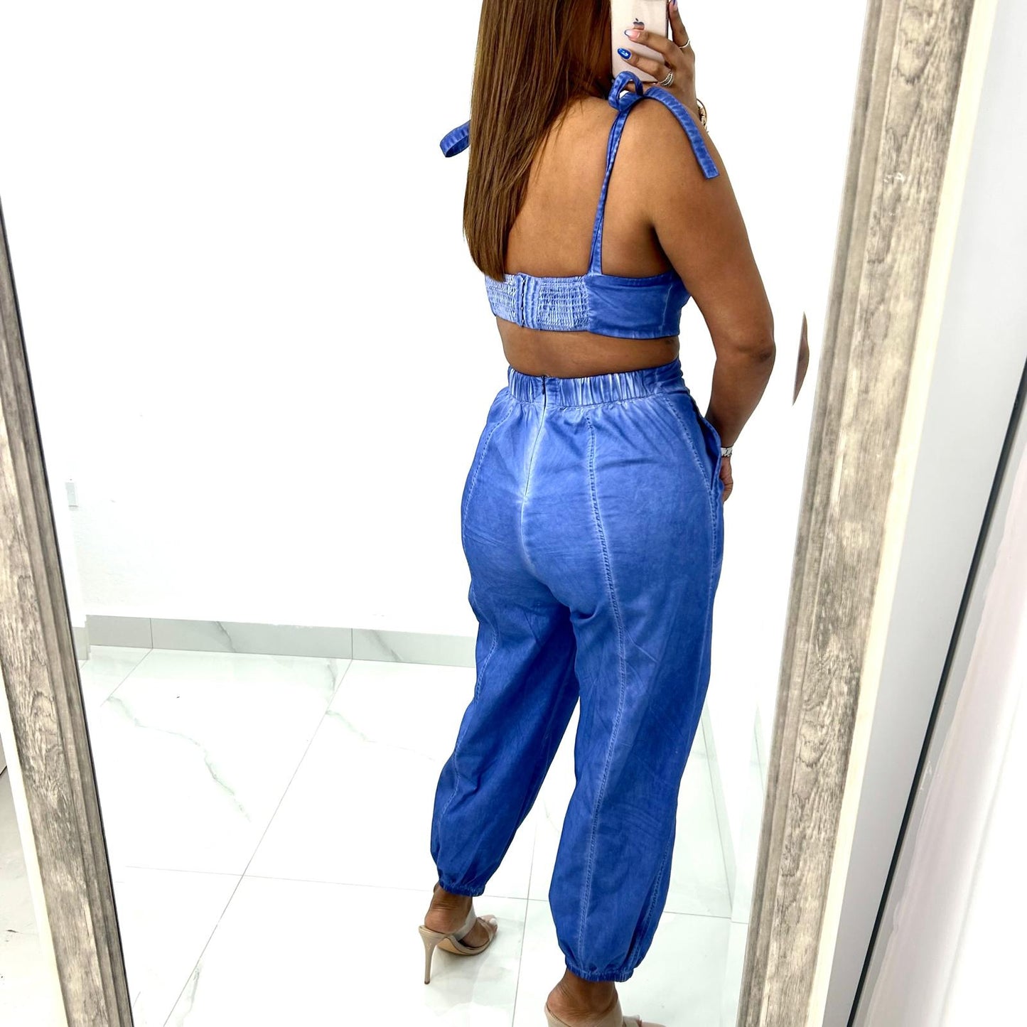 Elastic Waist Jumpsuit