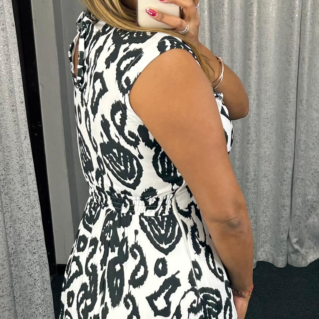 Black & White Maxi Dress