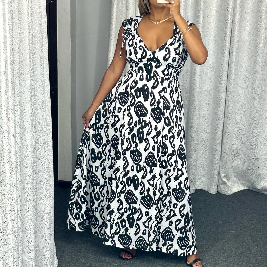 Black & White Maxi Dress