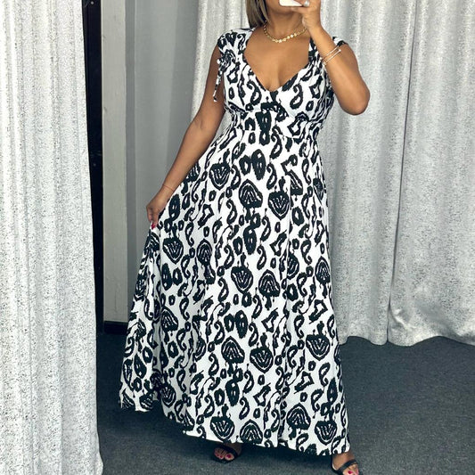 Black & White Maxi Dress