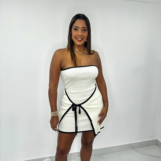 Knitted Mini Lace Dress