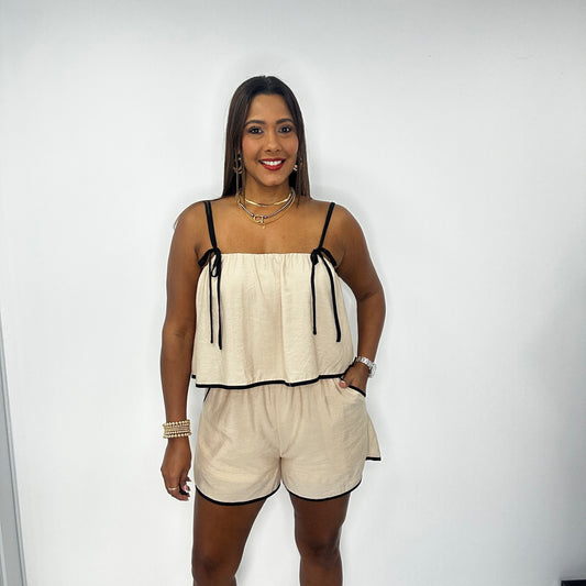 Taupe Romper