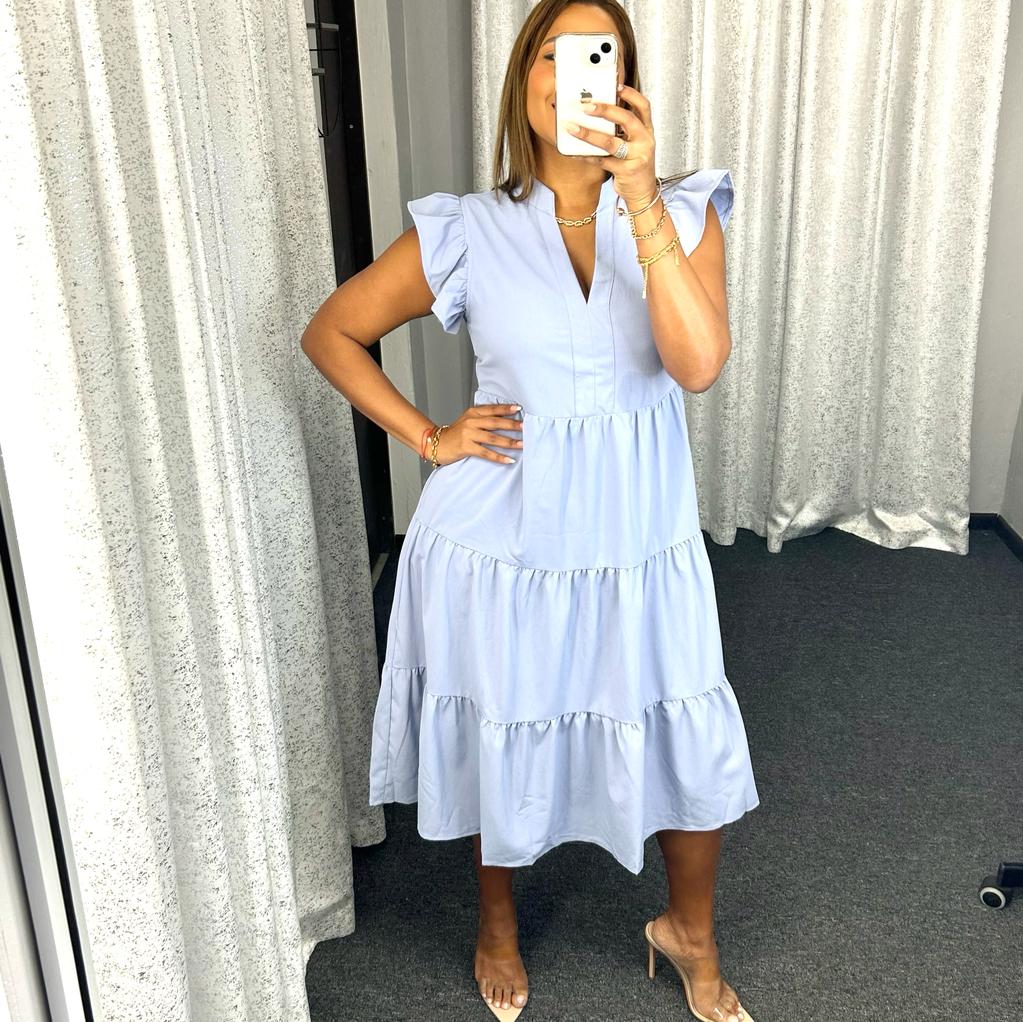 Chambray Midi Dress