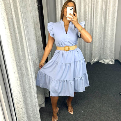 Chambray Midi Dress