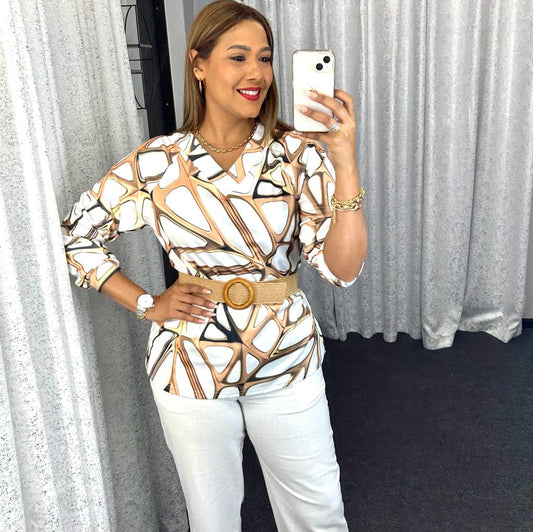 Long Seelve White Top