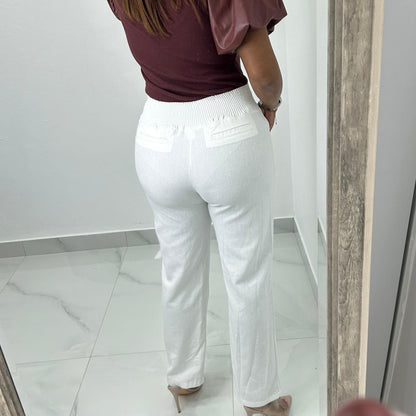 White High Waist Bottoms