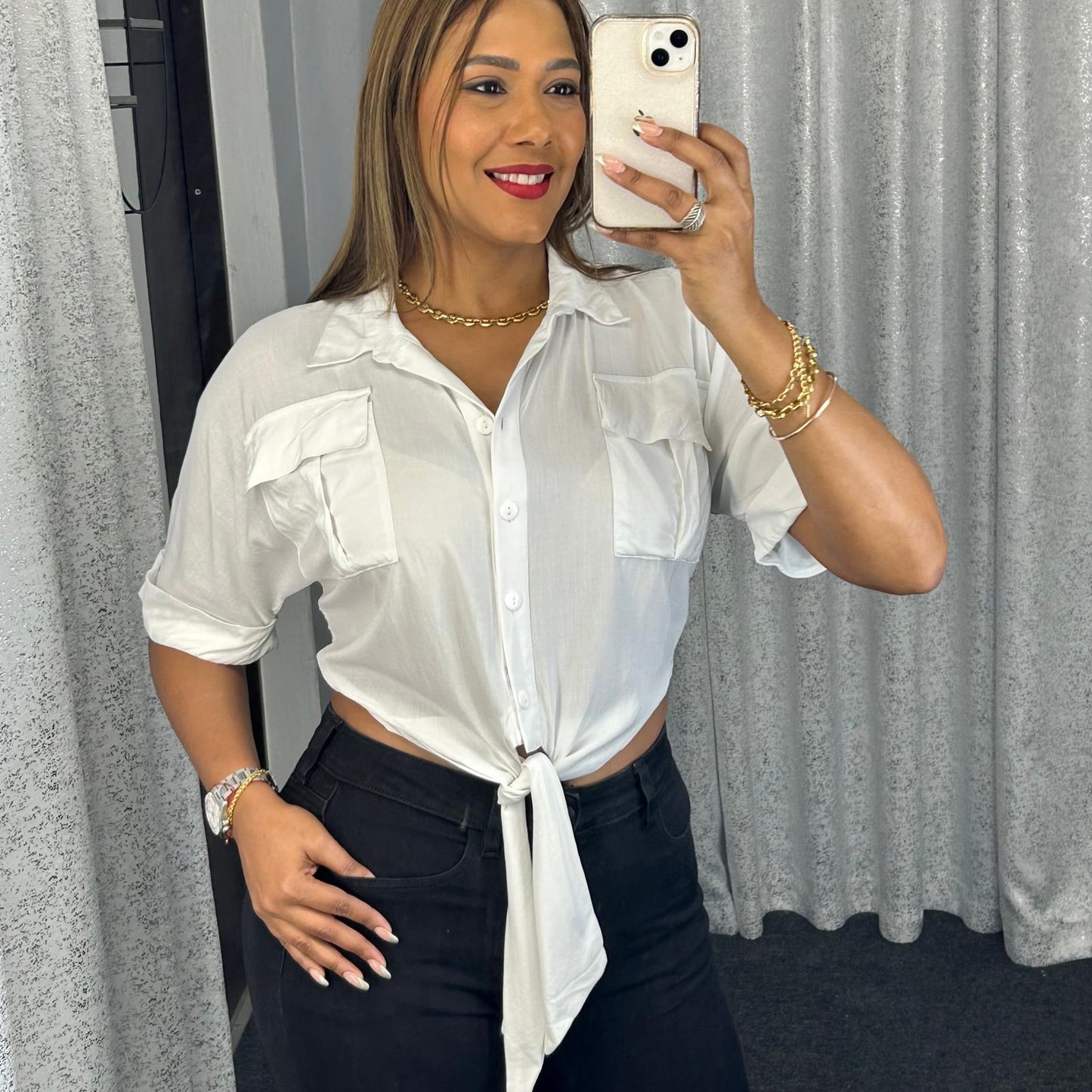 White Knot Top
