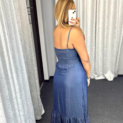 Denim Maxi Dress